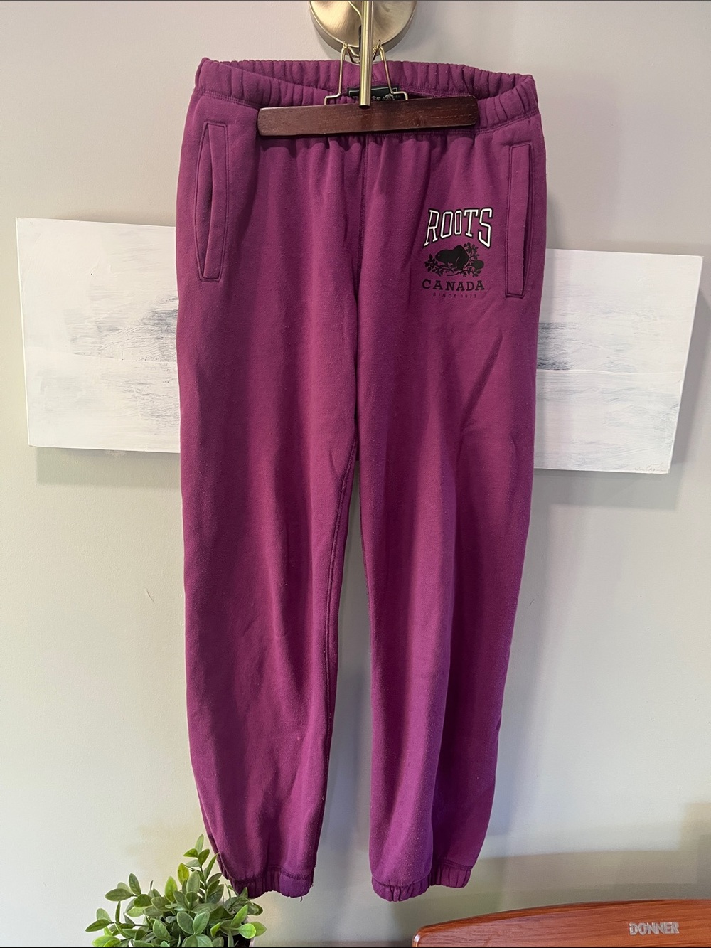 Roots Purple Jogger Sweatpants